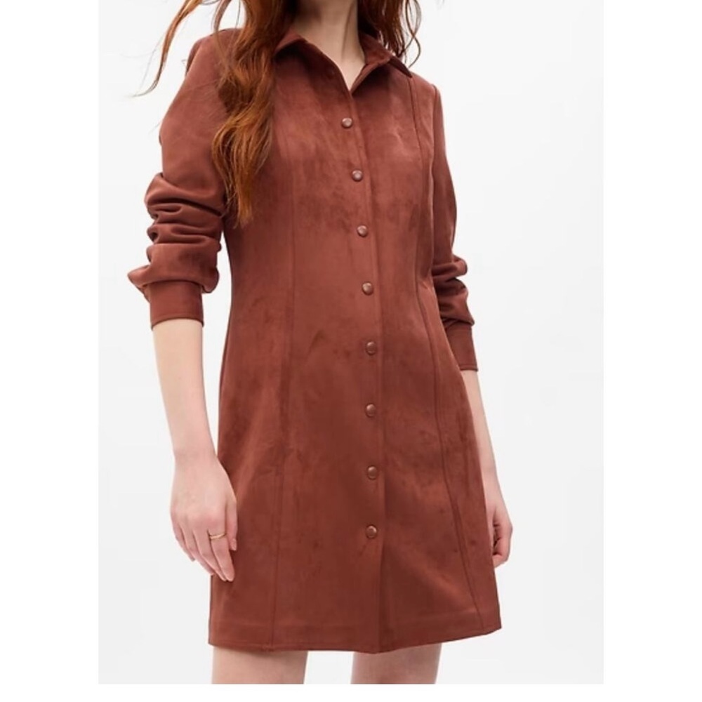 GAP Brown Long Sleeve Dress